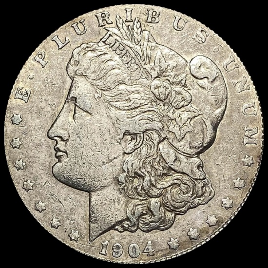1904 Morgan Silver Dollar NEARLY UNCIRCULATED