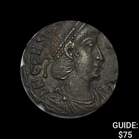 Roman Constantius II Bronze 1/2 Centenionalis CLOSELY UNCIRCULATED