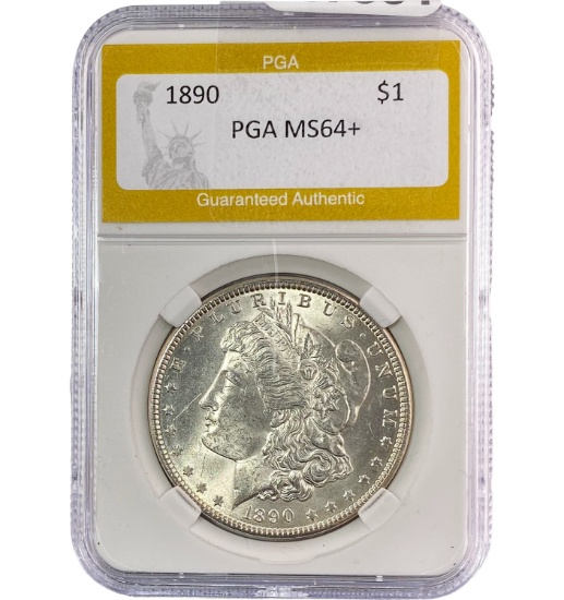 1890 Morgan Silver Dollar PGA MS64+