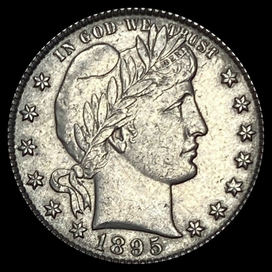 1895-O Barber Silver Quarter CHOICE AU