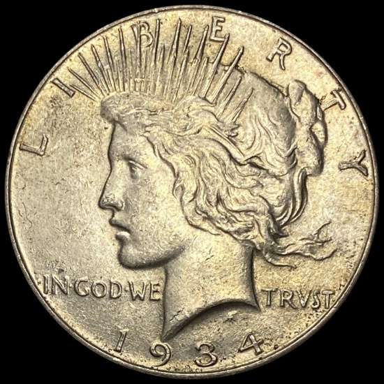 1934 Silver Peace Dollar CHOICE AU