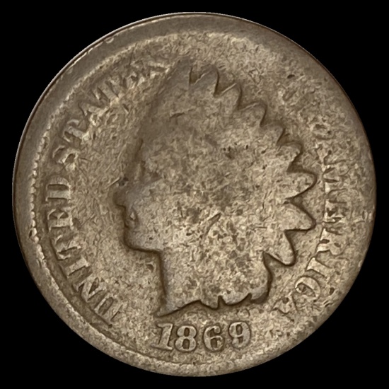 1869 Indian Head Cent NICELY CIRCULATED