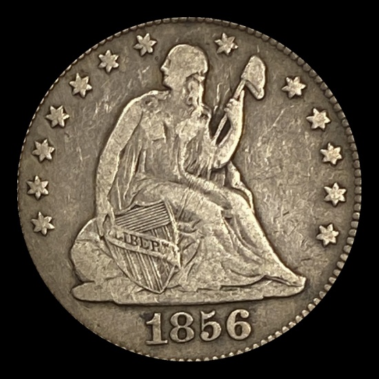 1856 Seated Liberty Quarter LIGHTLY CIRCULATED