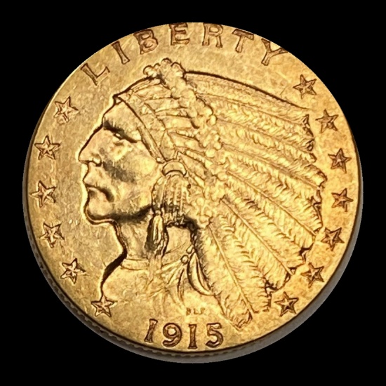 1915 Indian Head Gold $2.50 Quarter Eagle UNCIRCULATED