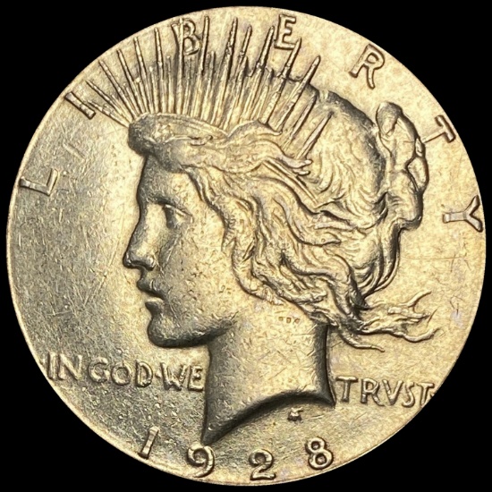 1928-S Silver Peace Dollar CLOSELY UNCIRCULATED