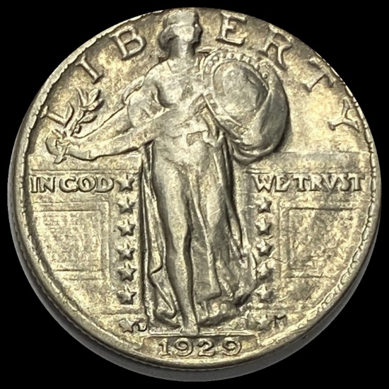 1929-D Standing Liberty Quarter LIGHTLY CIRCULATED