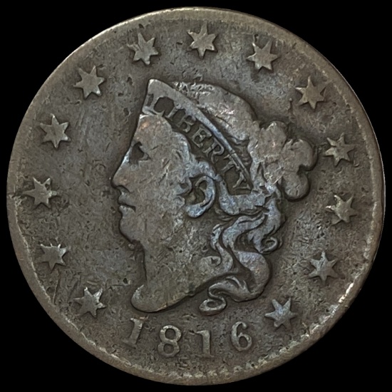 1816 Coronet Head Large Cent NICELY CIRCULATED