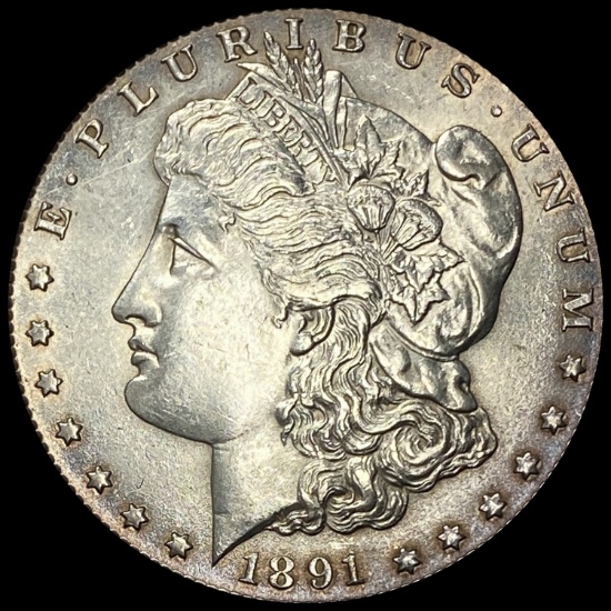 1891-S Silver Morgan Dollar CHOICE BU