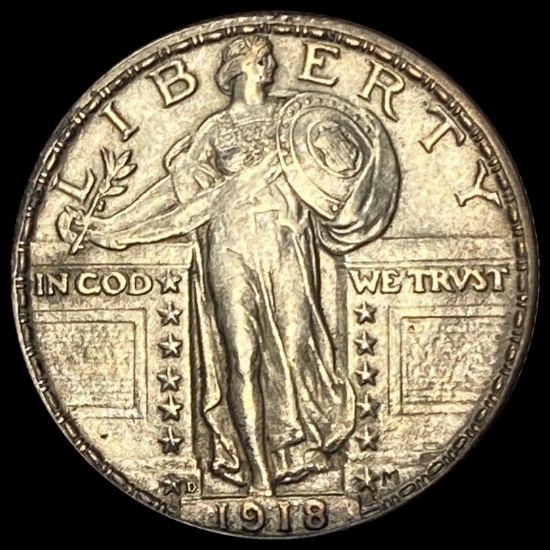 1918-D Standing Liberty Silver Quarter UNCIRCULATED