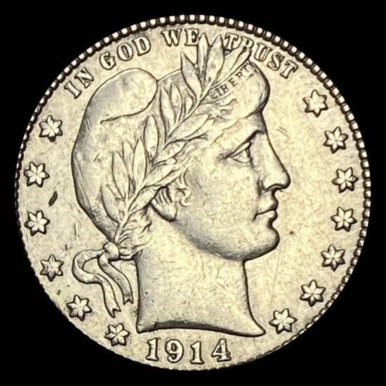 1914 Barber Silver Quarter HIGH GRADE