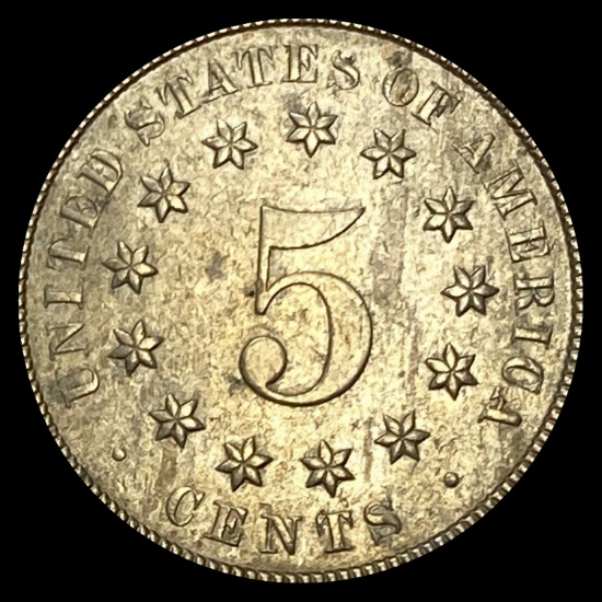 1868 Shield Nickel CLOSELY UNCIRCULATED