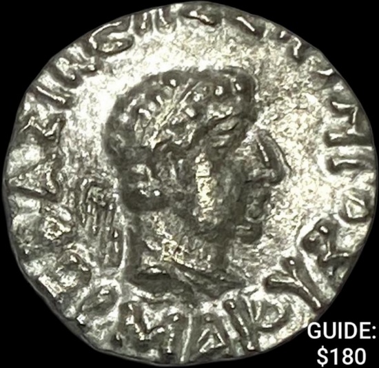 [70-50 BC] Bactria Hermaeus Posthumous Drachm CLOSELY UNCIRCULATED