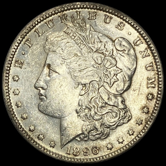 1896 Silver Morgan Dollar CLOSELY UNCIRCULATED