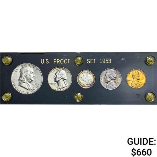 1953 GEM Proof US Proof Set [5 Coins]