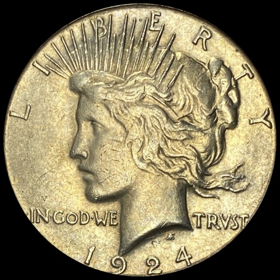 1924-S Silver Peace Dollar CLOSELY UNCIRCULATED
