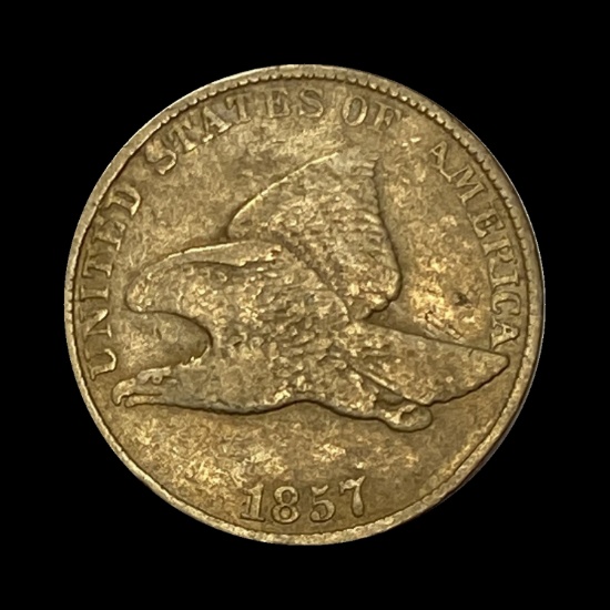 1857 Flying Eagle Cent LIGHTLY CIRCULATED