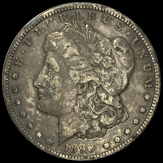 1890-CC Silver Morgan Dollar LIGHTLY CIRCULATED