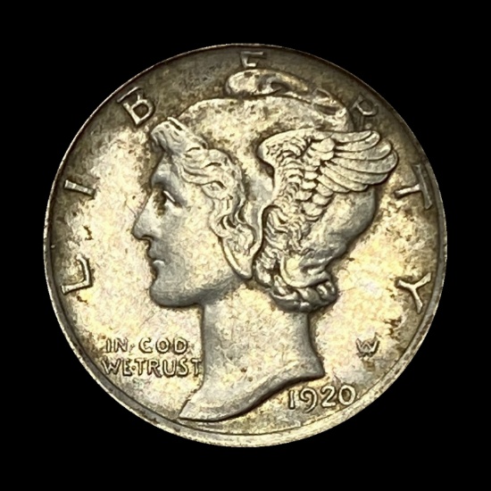 1920-D Mercury Dime NEARLY UNCIRCULATED