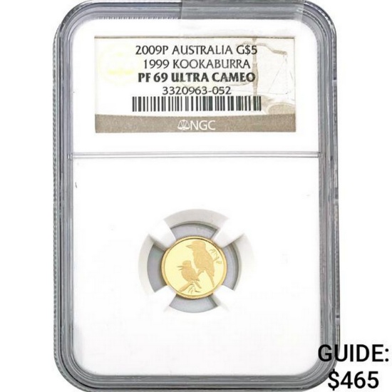 2009P Gold Australia G$5 1/20th oz NGC PF69