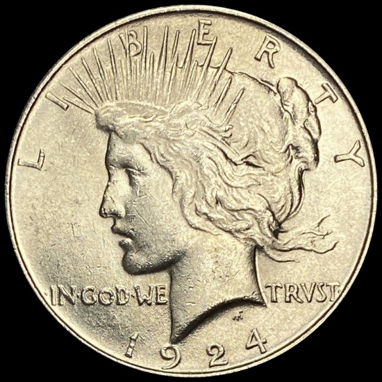 1924 Silver Peace Dollar NICELY CIRCULATED