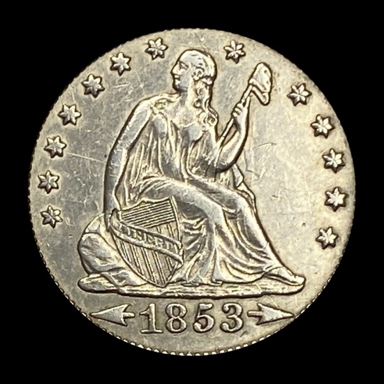 1853 Arrows Seated Liberty Quarter CLOSELY UNCIRCULATED