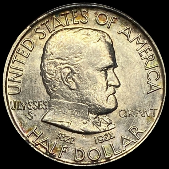 1922 Silver Half Dollar Grant GEM BU