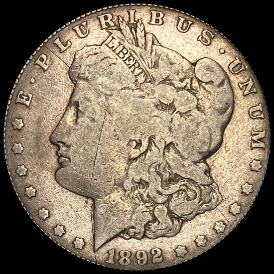 1892-CC Silver Morgan Dollar LIGHTLY CIRCULATED