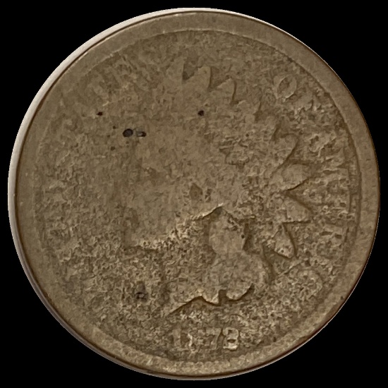 1878 Indian Head 1C LIGHTLY CIRCULATED