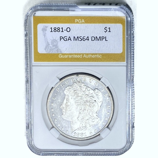 1881-O Morgan Dollar PGA MS64 DMPL SILVER