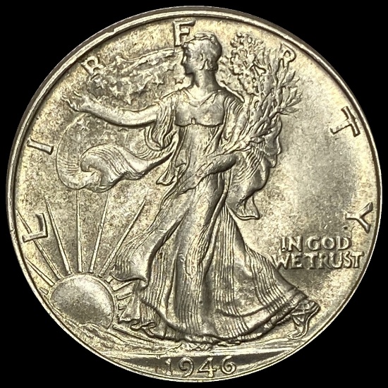 1946 Silver Half Dollar Walking Liberty CHOICE BU