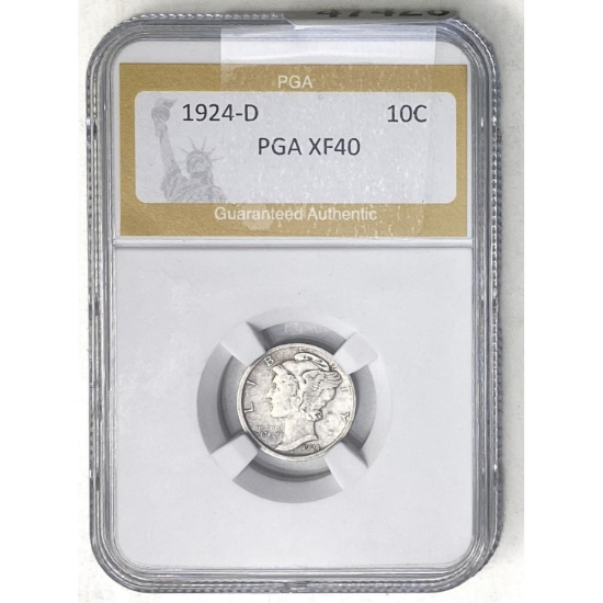 1924-D Mercury Dime PGA XF40