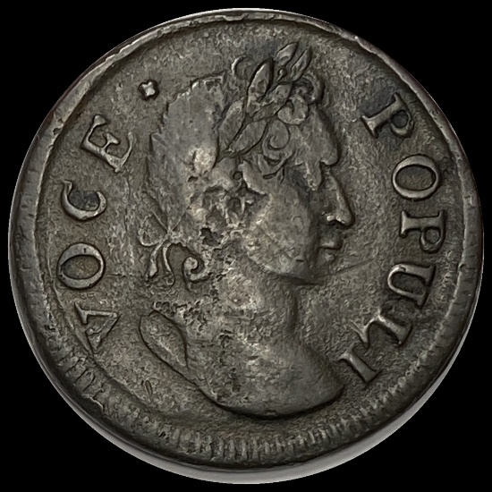 1760 Voce Populi Halfpenny Ireland LIGHTLY CIRCULATED