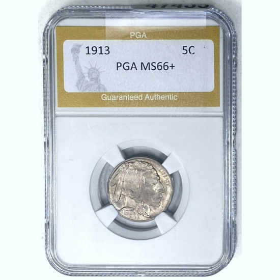 1913 Buffalo Nickel PGA MS66+