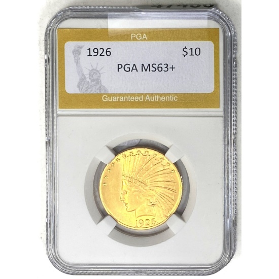 1926 $10 Gold Indian PGA MS63+