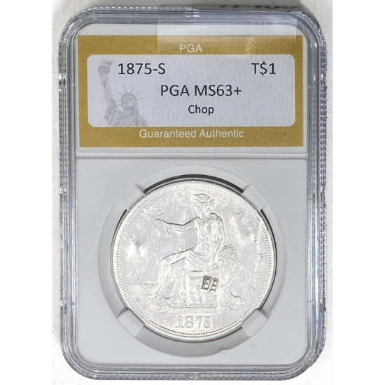 1875-S Trade Dollar PGA MS63+
