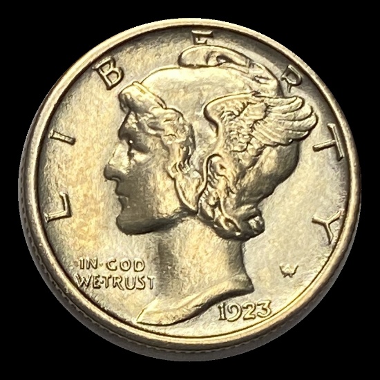 1923-S Mercury Dime NEARLY UNCIRCULATED