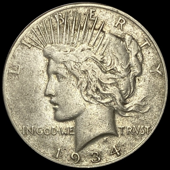 1934-S Silver Peace Dollar LIGHTLY CIRCULATED