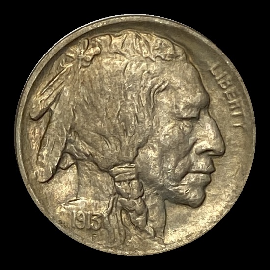 1913 Type 1 Buffalo Nickel LIGHTLY CIRCULATED