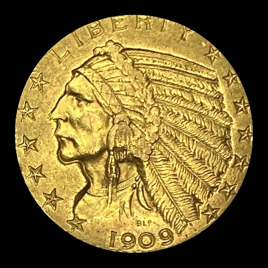 1909 Indian Head Half Eagle $5 Gold UNCIRCULATED