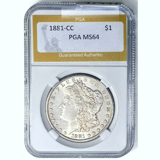 1881-CC Morgan Dollar PGA MS64