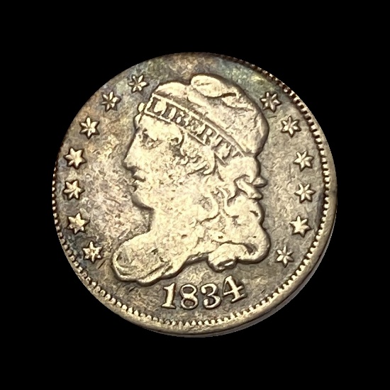1834 Capped Bust Half Dime CHOICE AU