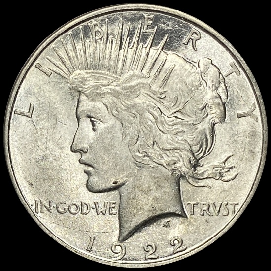 1922-D Peace Silver Dollar CHOICE AU