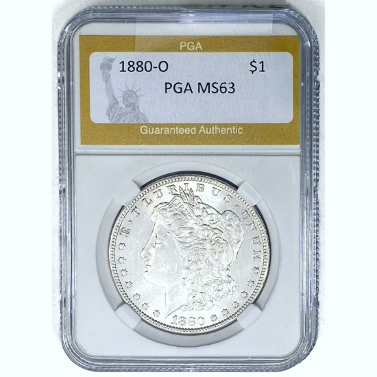 1880-O Morgan Dollar PGA MS63 SILVER