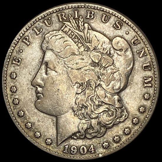 1904-S Silver Morgan Dollar LIGHTLY CIRCULATED