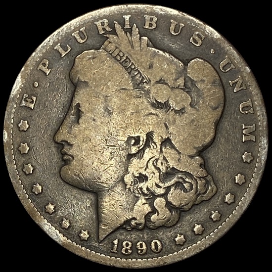 1890-CC Silver Morgan Dollar LIGHTLY CIRCULATED