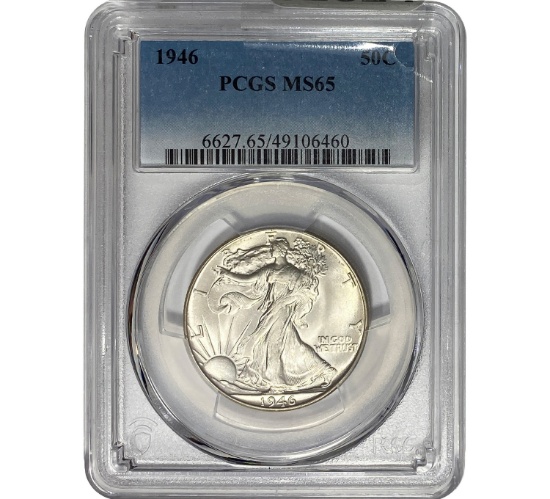 1946 Walking Liberty Half Dollar PCGS MS65