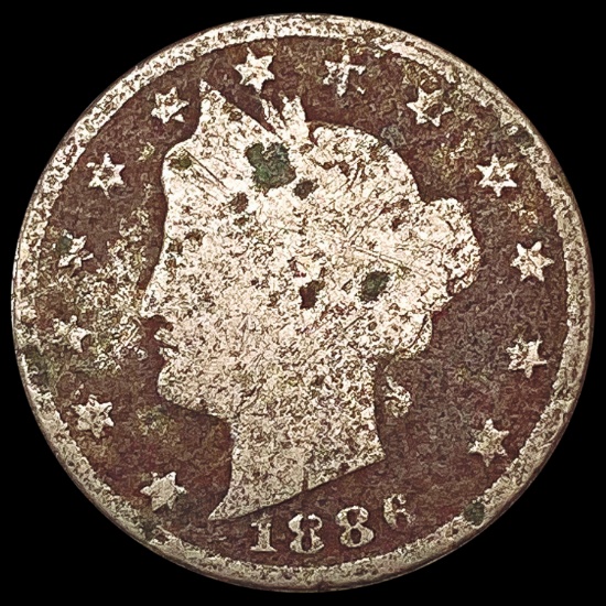 1886 Liberty Victory Nickel NICELY CIRCULATED