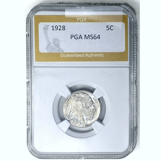 1928 Buffalo Nickel PGA MS64