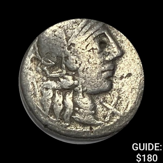 [137-134 BC] Roman Q. Minucius Rufus Denarius ABOUT UNCIRCULATED