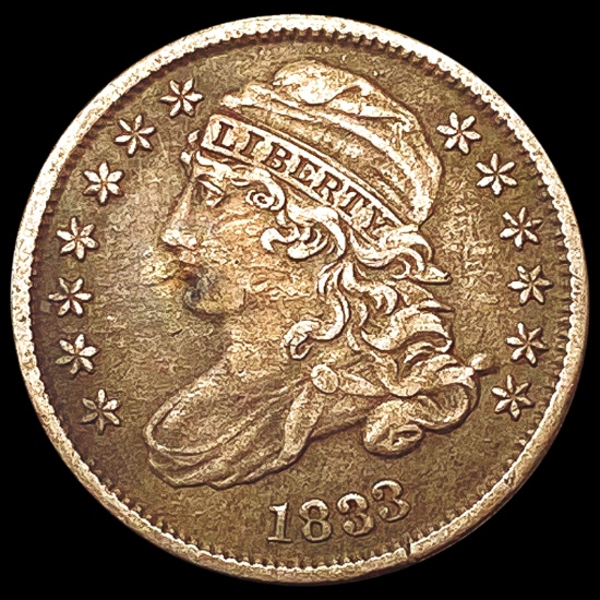 1833 Capped Bust Dime LIGHTLY CIRCULATED